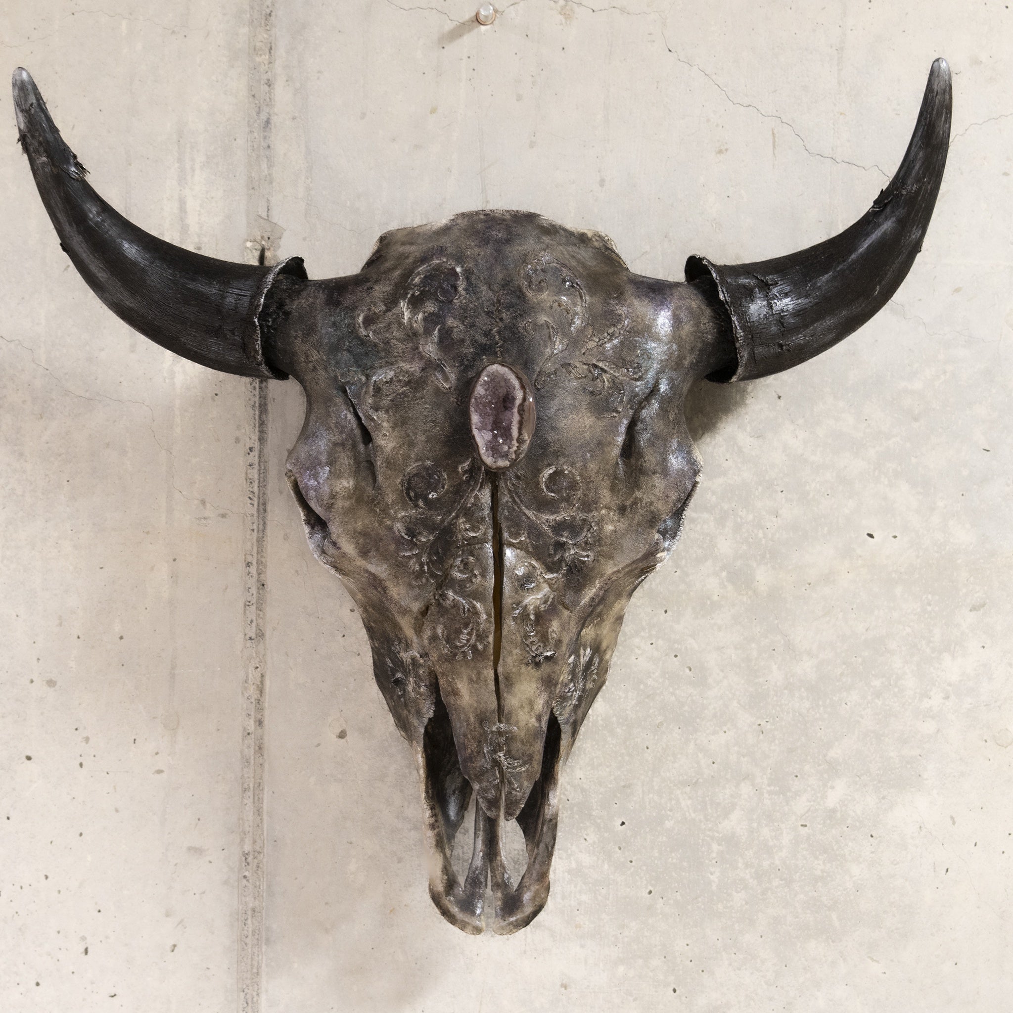 Embossed Buffalo Skull