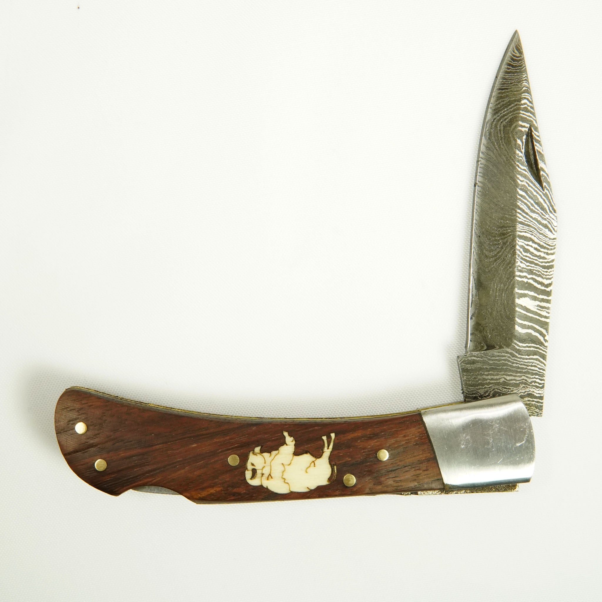KNIFE 4.5" WALNUT/DAMASCUS