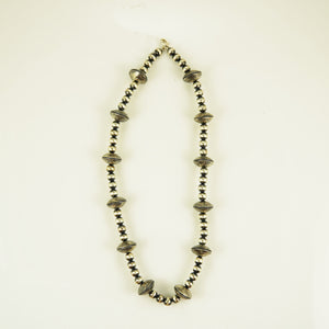 Navajo Mercury Dime Bead 18-Inch Necklace
