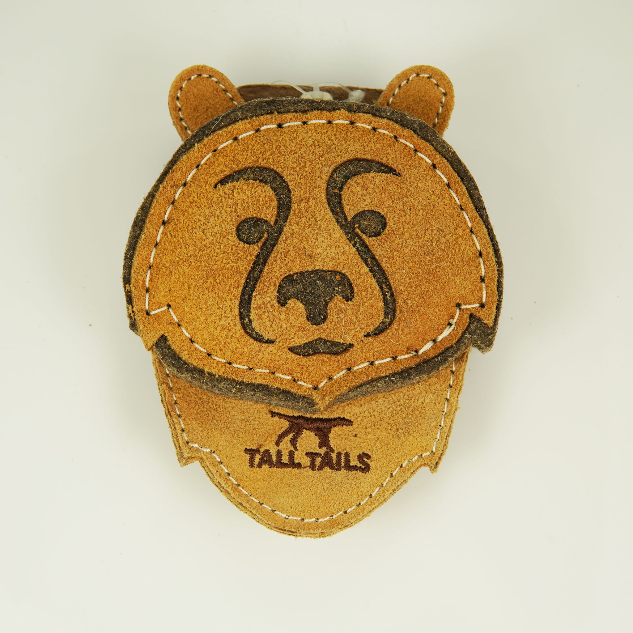 Natural Leather Bear Pet Toy