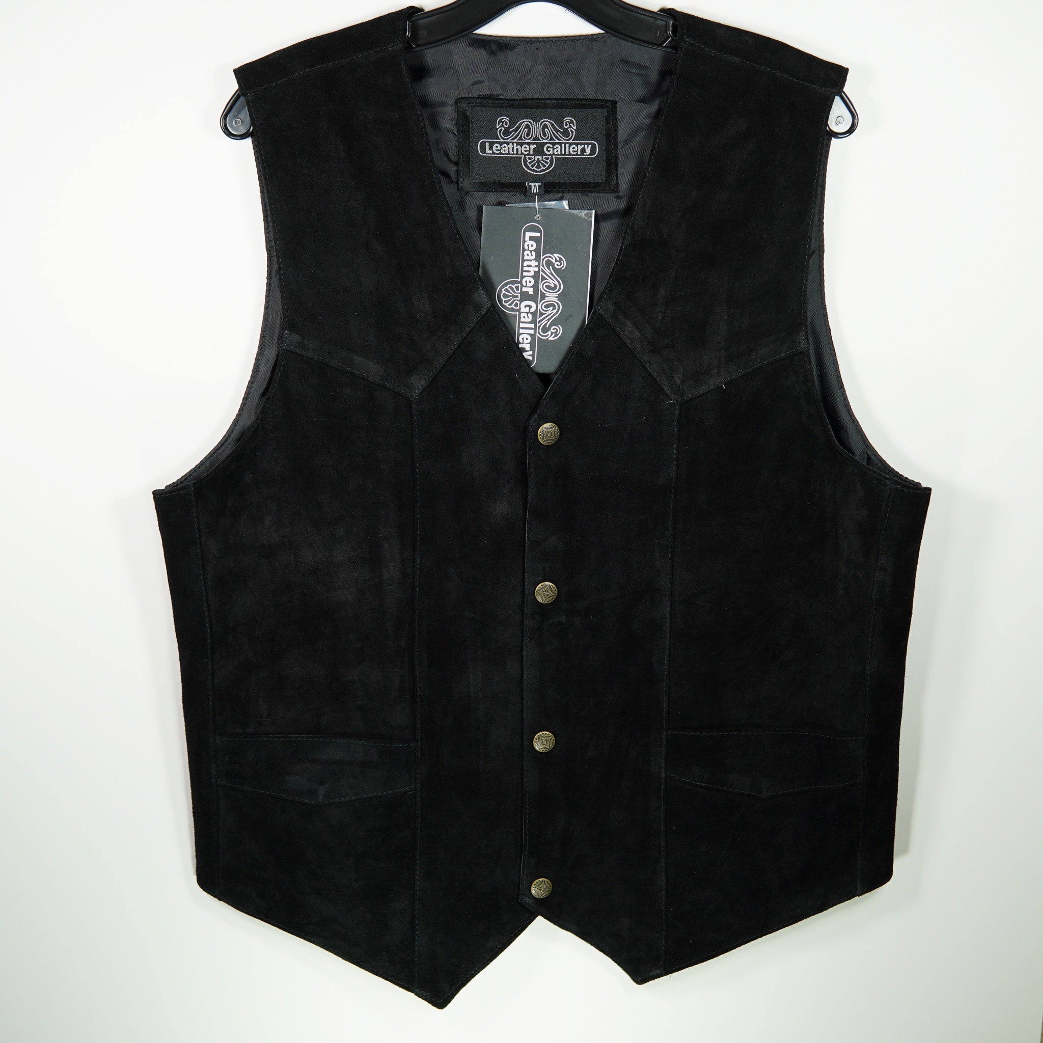 Adult Suede Vest in Black