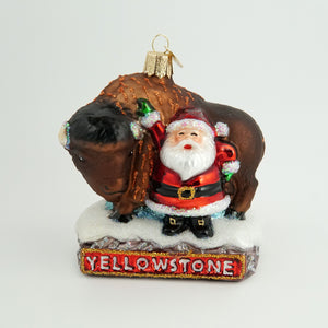ORNAMENT OW SANTA WITH YELLOWSTONE BISON #41048928 D4 NOV23