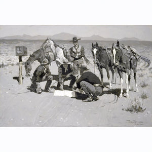 PR 77  A POST OFFICE IN "COW COUNTRY" BY FREDERIC REMINGTON #31046124