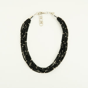 Onyx & Silver Necklace by Artie Yellowhorse