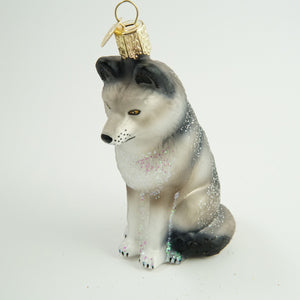 ORNAMENT OW SITTING WOLF
